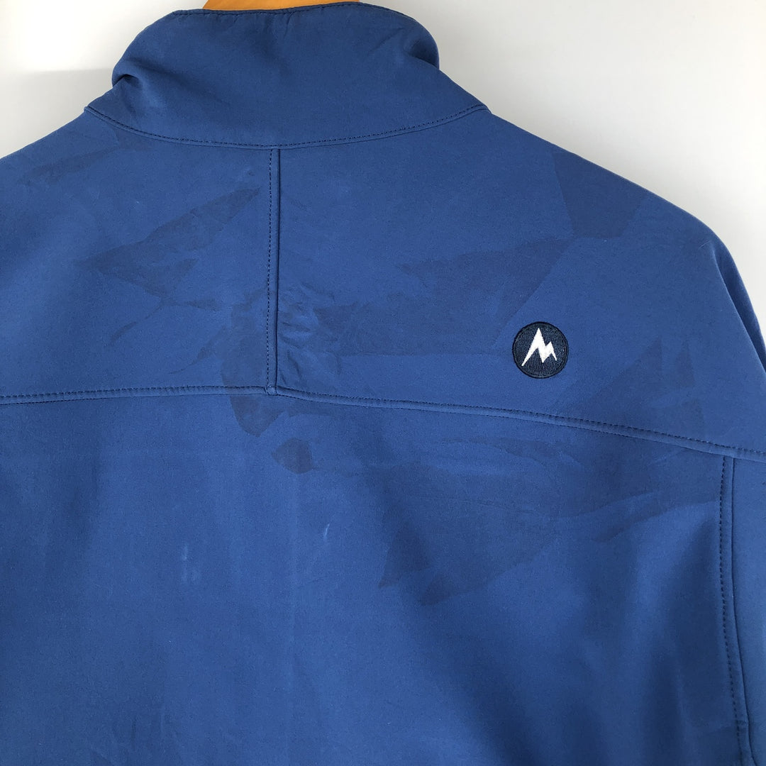 Marmot Softshell Jacket, Men's Size L Nylon blue type Vintage Second Hand