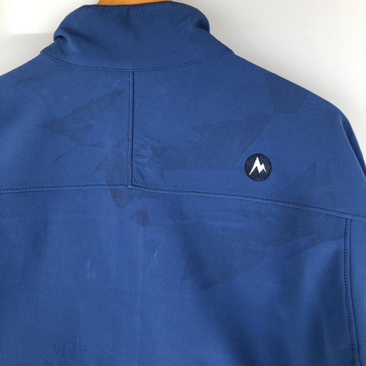 Marmot Softshell Jacket, Men's Size L Nylon blue type Vintage Second Hand