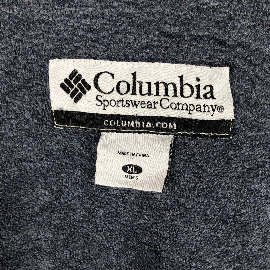 00'S Columbia padded jacket, puffer jacket, men's XL size Nylon navy blue type Vintage Second Hand