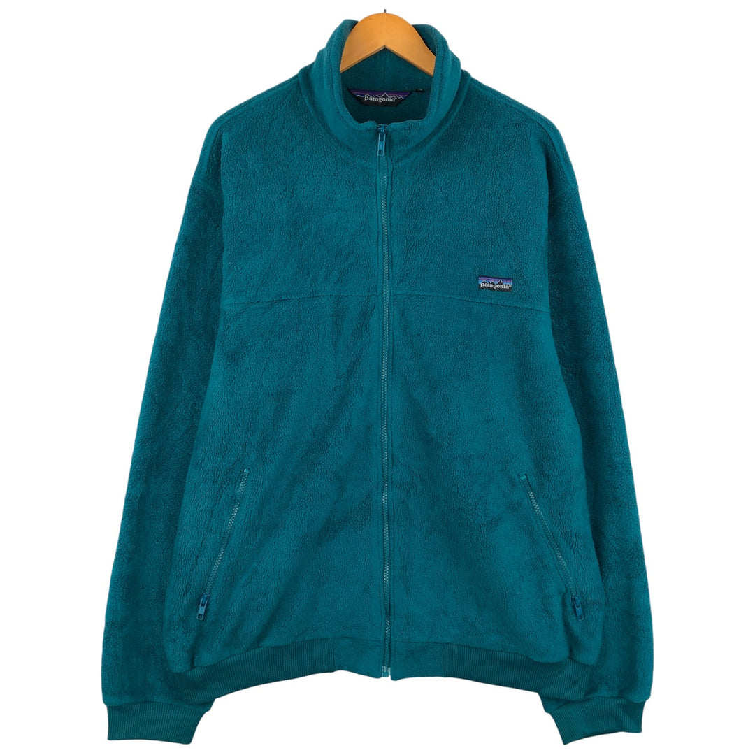 Vintage 80s-90'S Patagonia Synchilla fleece jacket, men's size XL polyester blue type Vintage Second Hand