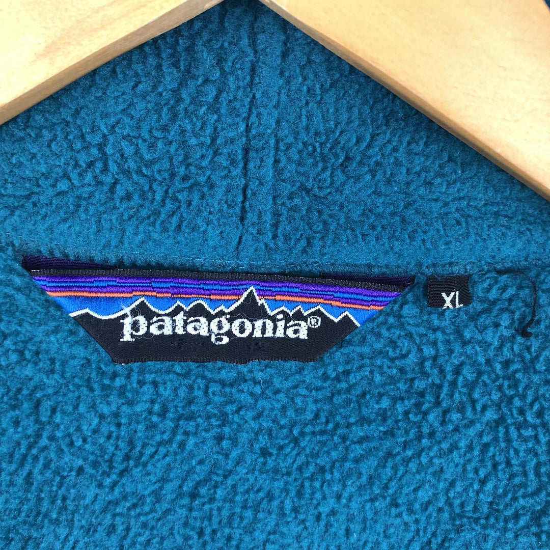 Vintage 80s-90'S Patagonia Synchilla fleece jacket, men's size XL polyester blue type Vintage Second Hand