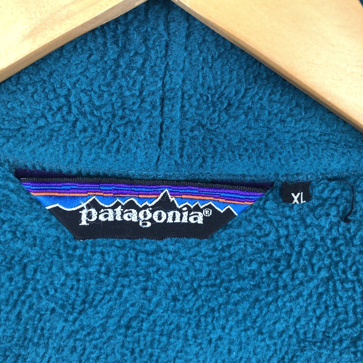 Vintage 80s-90'S Patagonia Synchilla fleece jacket, men's size XL polyester blue type Vintage Second Hand
