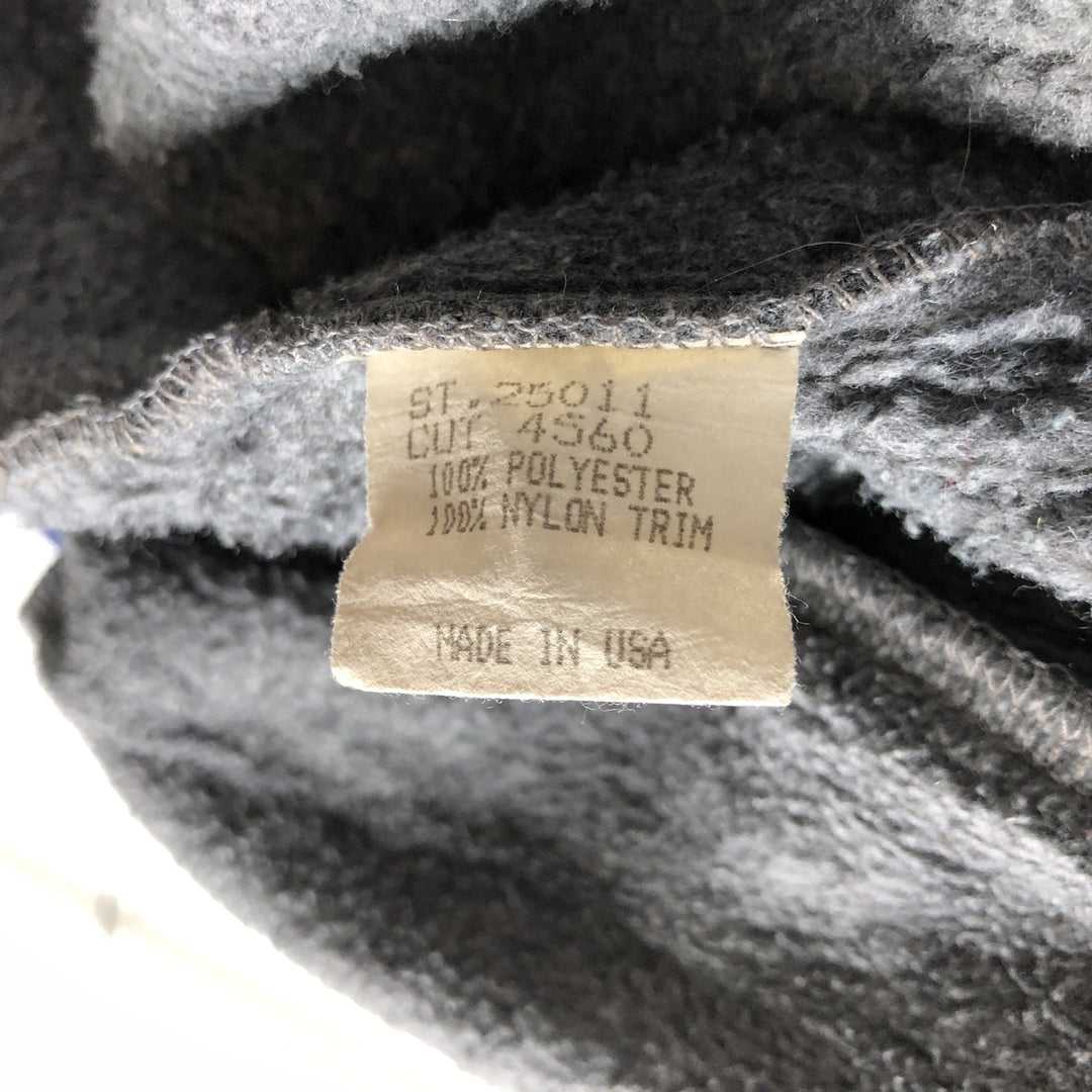 Vintage 80s-90'S Patagonia Triangle Tag 25011 Fleece Jacket, Made in USA, Men's Size Medium polyester gray type Vintage Second Hand