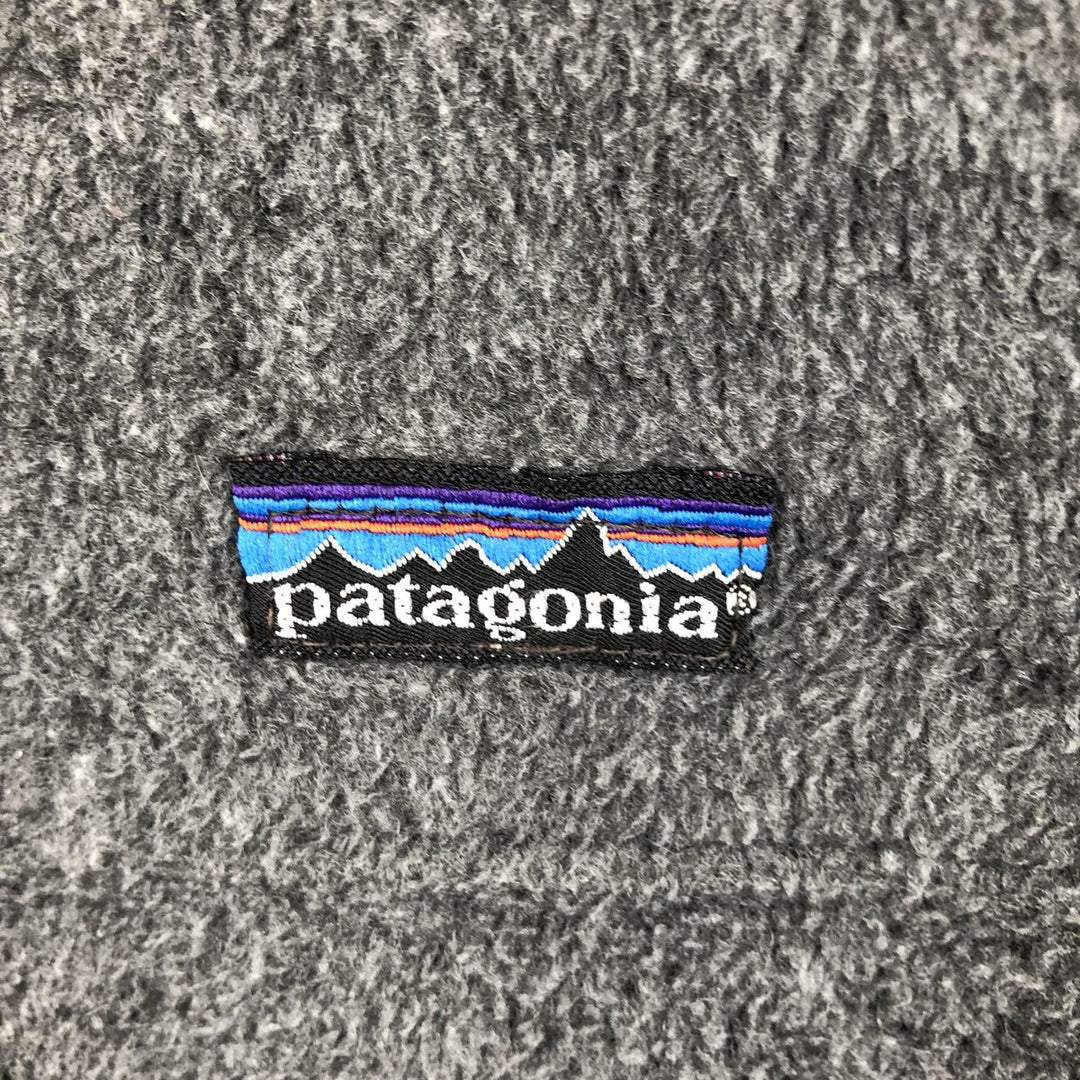 Vintage 80s-90'S Patagonia Triangle Tag 25011 Fleece Jacket, Made in USA, Men's Size Medium polyester gray type Vintage Second Hand