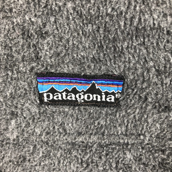 Vintage 80s-90'S Patagonia Triangle Tag 25011 Fleece Jacket, Made in USA, Men's Size Medium polyester gray type Vintage Second Hand