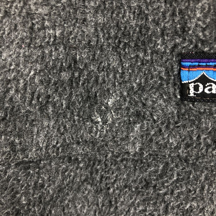 Vintage 80s-90'S Patagonia Triangle Tag 25011 Fleece Jacket, Made in USA, Men's Size Medium polyester gray type Vintage Second Hand