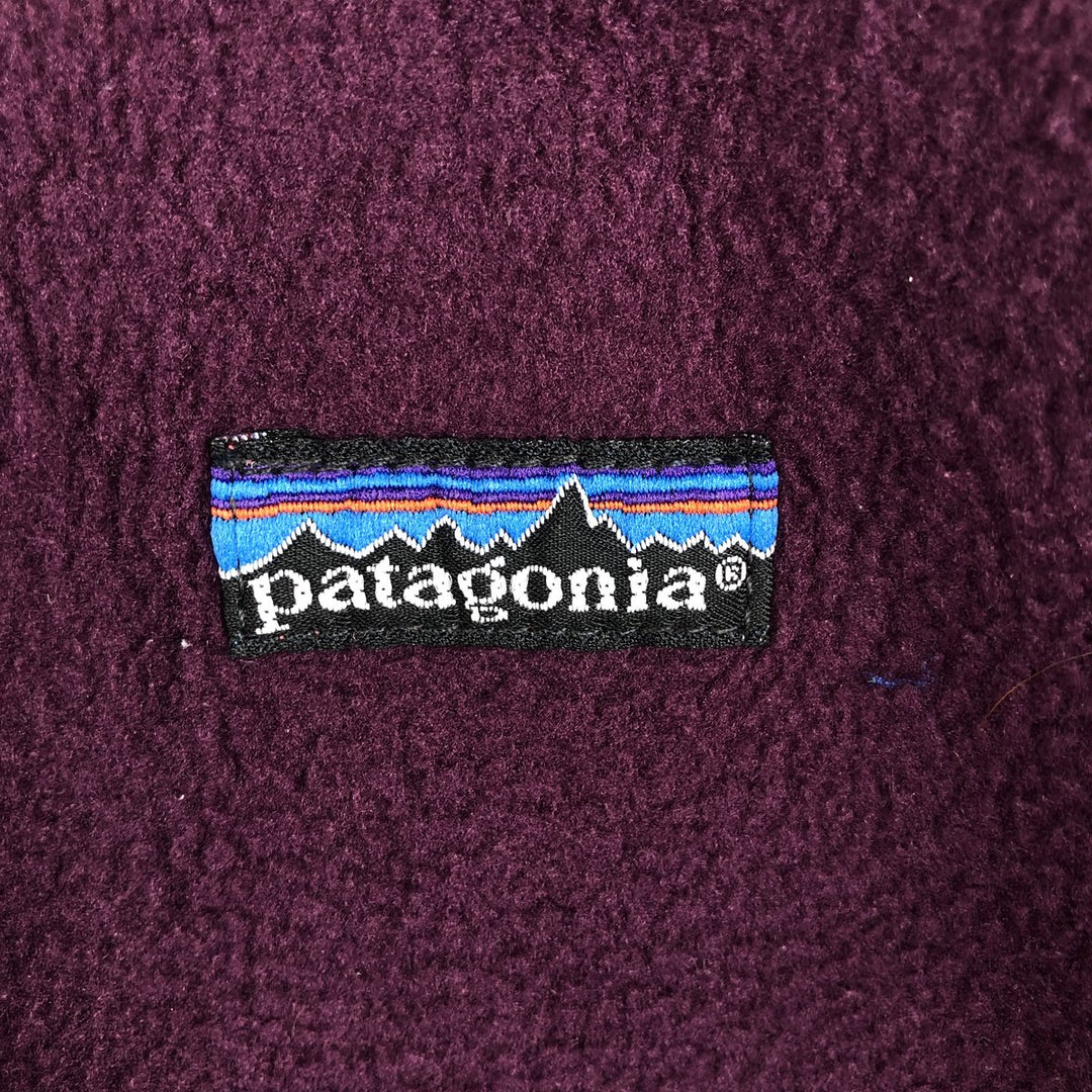 Vintage 80s-90'S Patagonia fleece jacket, men's size L unclear wine-red Vintage Second Hand