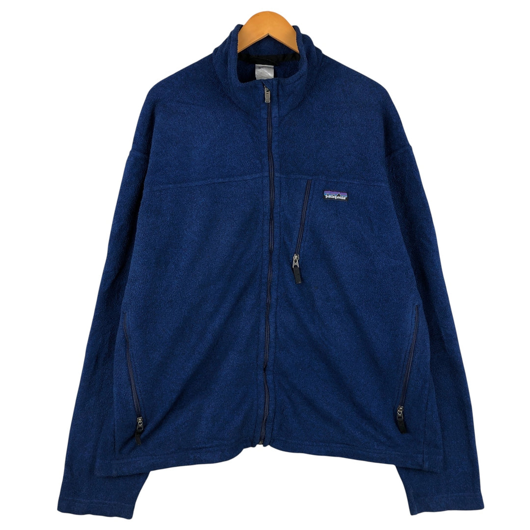 2000'S Patagonia Synchilla Fleece Jacket (25095F0), Men's XL polyester Navy blue Vintage Second Hand
