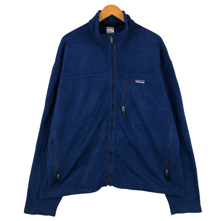 2000'S Patagonia Synchilla Fleece Jacket (25095F0), Men's XL polyester Navy blue Vintage Second Hand