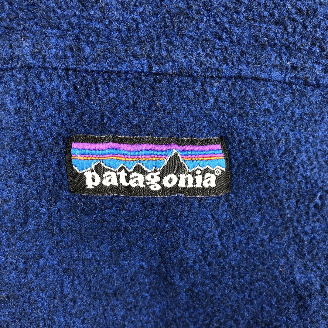 2000'S Patagonia Synchilla Fleece Jacket (25095F0), Men's XL polyester Navy blue Vintage Second Hand
