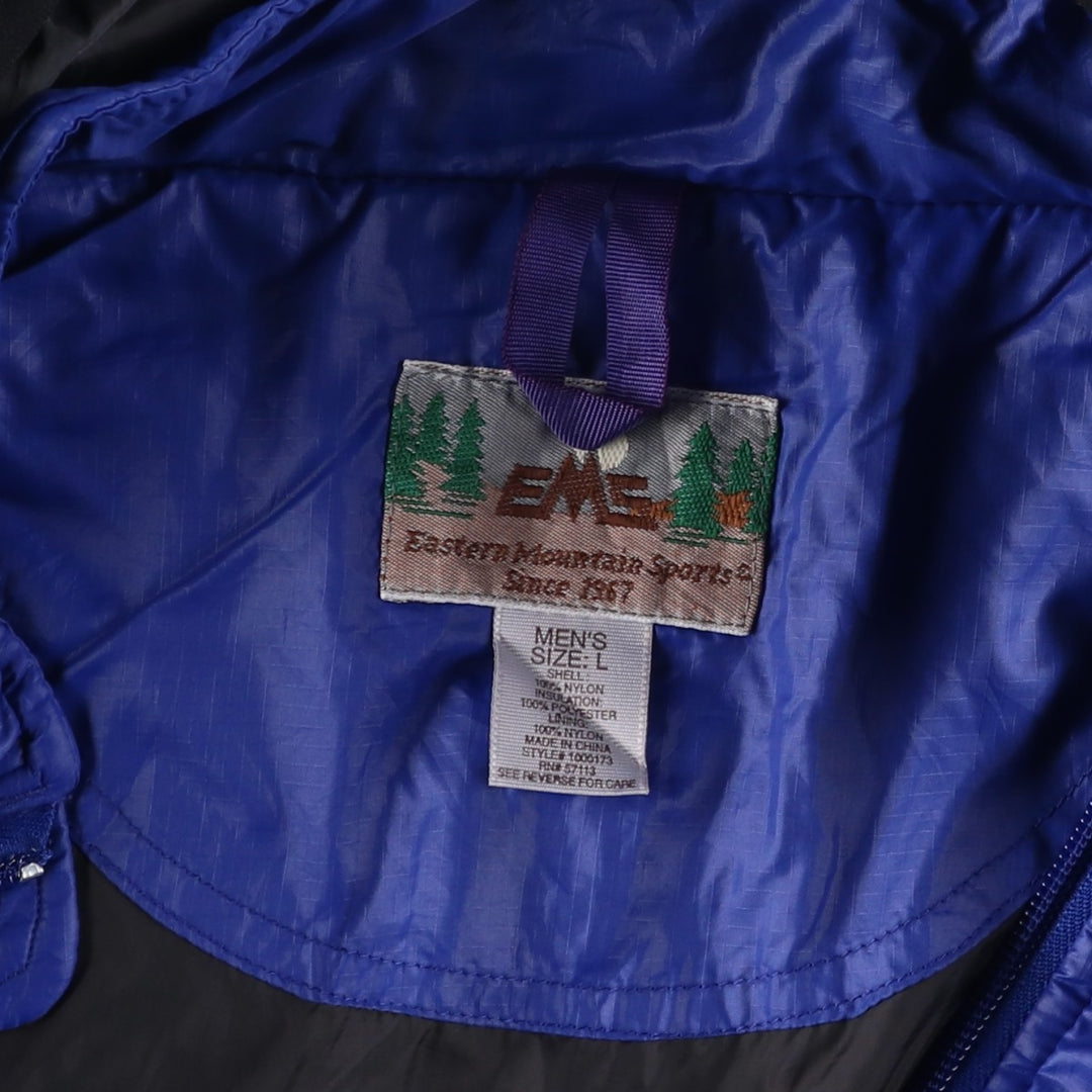 Vintage 90'S EMS Ripstop Padded Puffer Jacket, Men's Size L Nylon blue type Vintage Second Hand