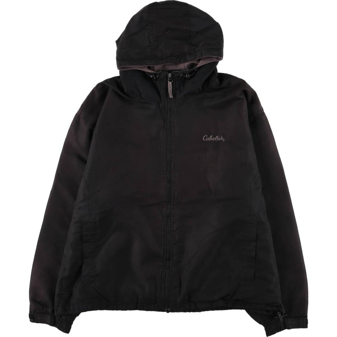 90s-00'S Cabelas Windbreaker Men's XL polyester black type Vintage Second Hand