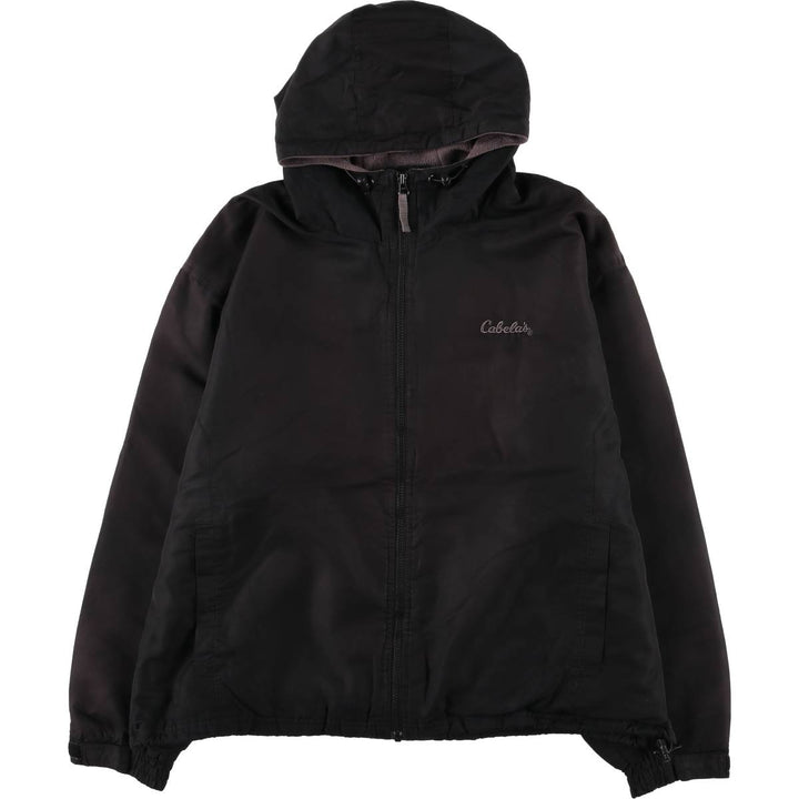 90s-00'S Cabelas Windbreaker Men's XL polyester black type Vintage Second Hand