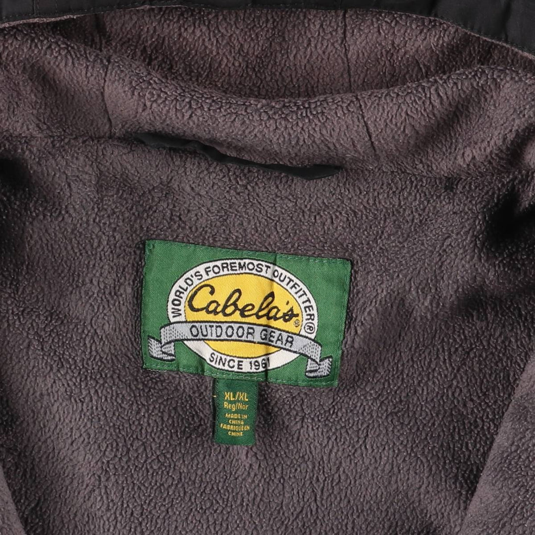 90s-00'S Cabelas Windbreaker Men's XL polyester black type Vintage Second Hand
