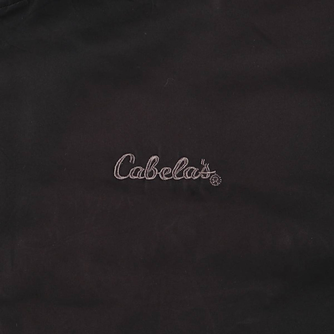 90s-00'S Cabelas Windbreaker Men's XL polyester black type Vintage Second Hand