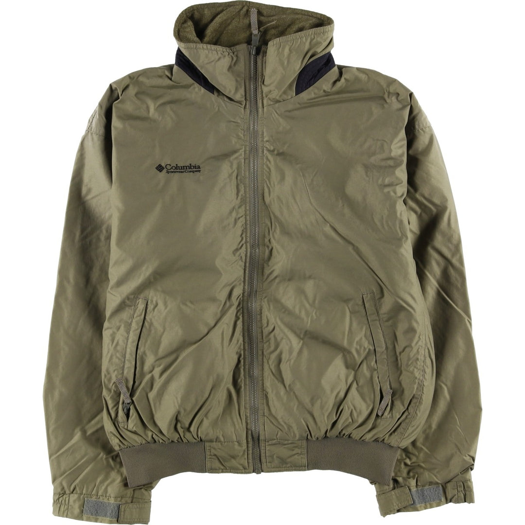90s-00'S Vintage Columbia Padded Puffer Jacket, Men's Size Medium Nylon Khaki type brown Vintage Second Hand