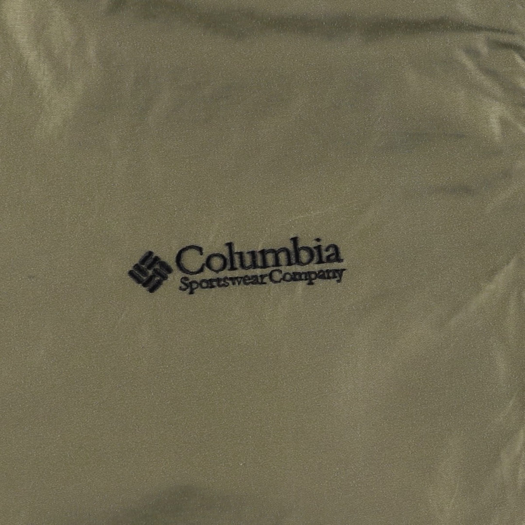 90s-00'S Vintage Columbia Padded Puffer Jacket, Men's Size Medium Nylon Khaki type brown Vintage Second Hand