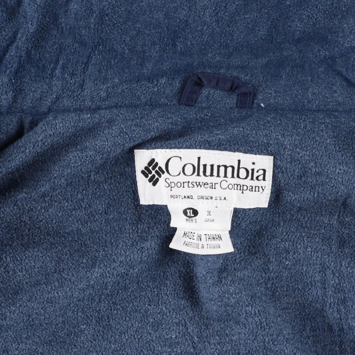 90s-00'S Vintage Columbia Padded Puffer Jacket, Men's XL Nylon navy blue type Vintage Second Hand