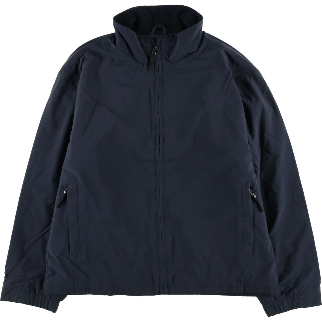 Eddie Bauer padded puffer jacket, men's size L Nylon black type Vintage Second Hand