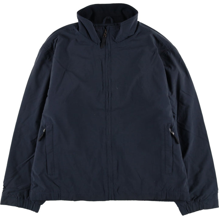 Eddie Bauer padded puffer jacket, men's size L Nylon black type Vintage Second Hand