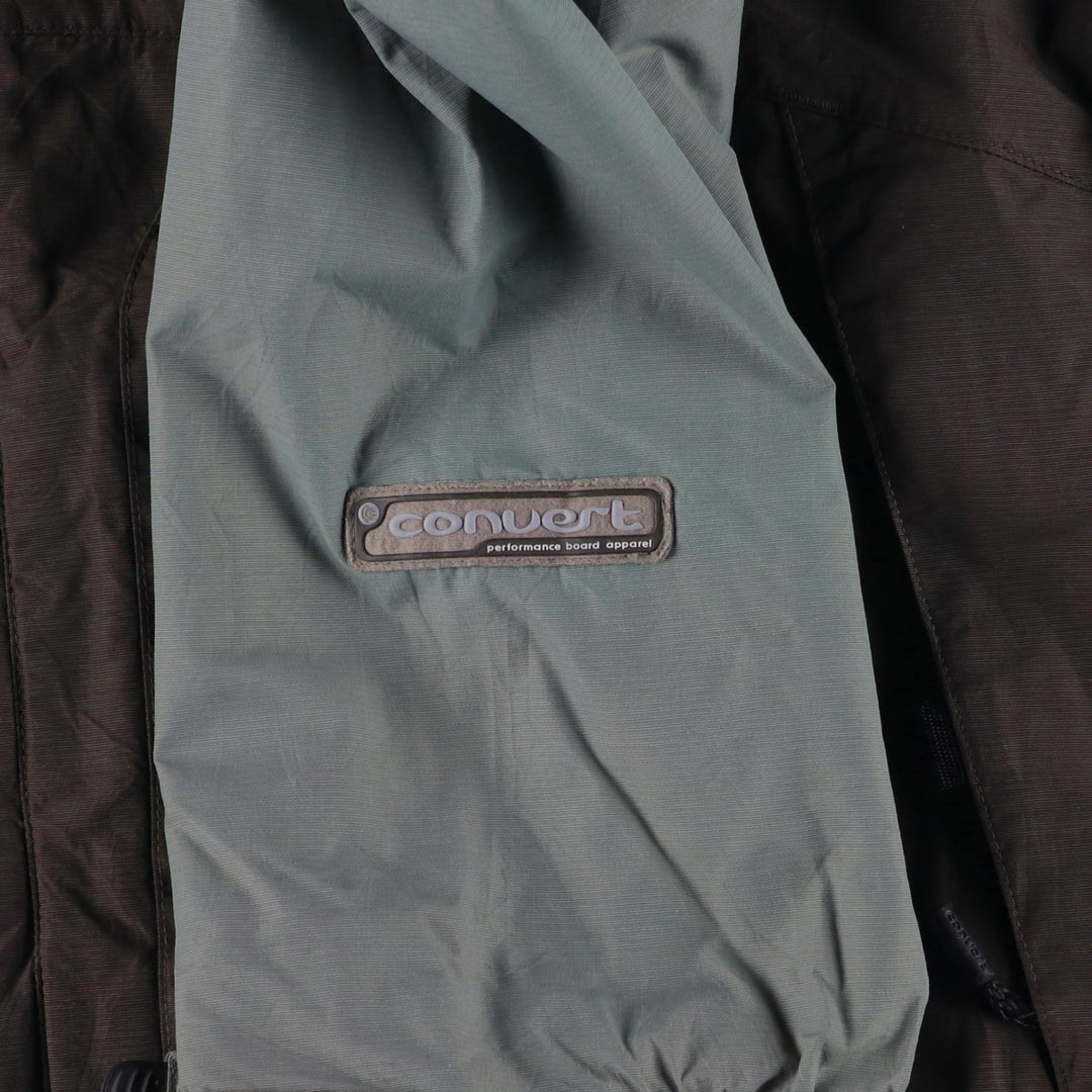 90s-00'S Vintage Columbia BASE TRX CONVERT Mountain Jacket, Shell Jacket, Men's Size L Nylon brown type Vintage Second Hand