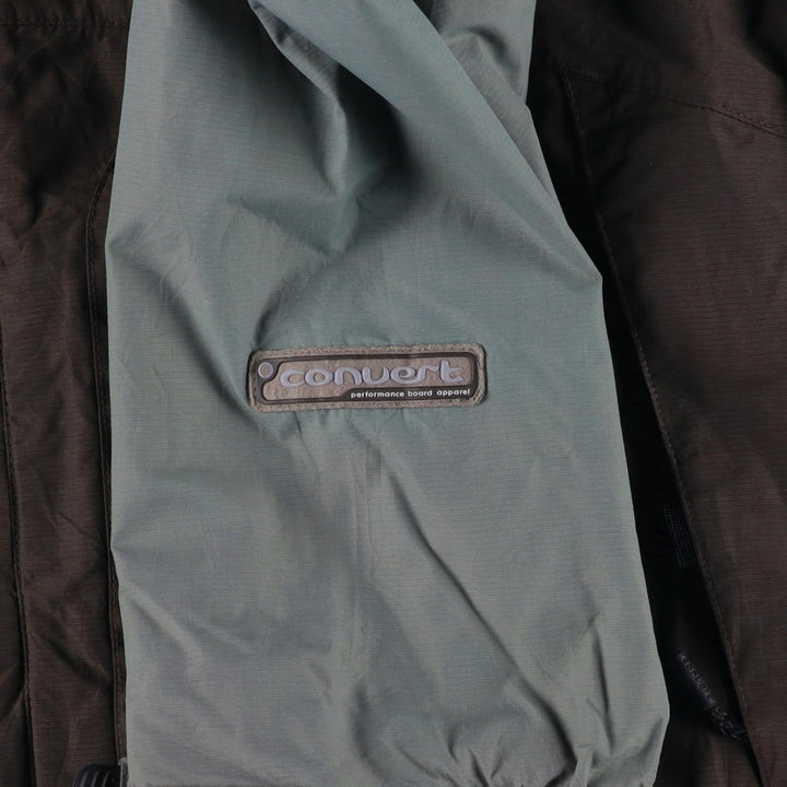 90s-00'S Vintage Columbia BASE TRX CONVERT Mountain Jacket, Shell Jacket, Men's Size L Nylon brown type Vintage Second Hand