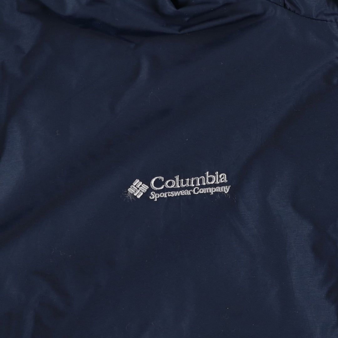 2000'S Columbia padded puffer jacket, men's size L Nylon navy blue type Vintage Second Hand