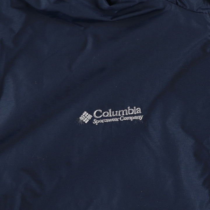 2000'S Columbia padded puffer jacket, men's size L Nylon navy blue type Vintage Second Hand