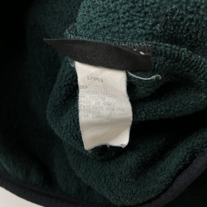 90s-00'S WOOLRICH Half-Snap Fleece Pullover, Made in USA, Men's Size M unclear dark green Vintage Second Hand