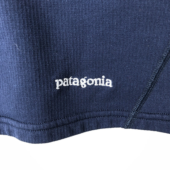 2000'S Patagonia Capilene 4 Zip Neck 43460F6 Half-Zip Fleece Pullover, Men's XL polyester Navy blue Vintage Second Hand