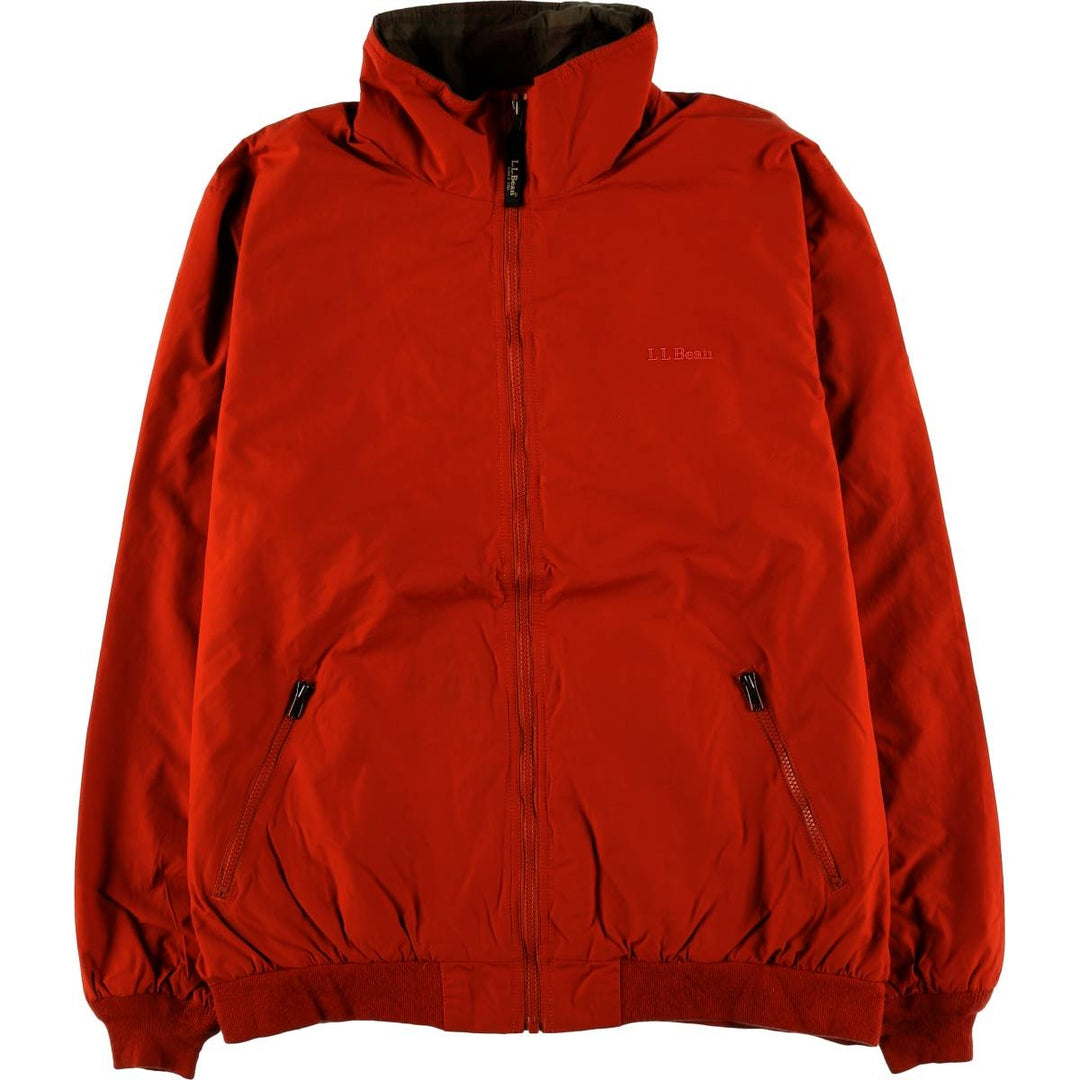 90s-00'S LLBean Nylon Jacket, Men's Size L Nylon orange type Vintage Second Hand