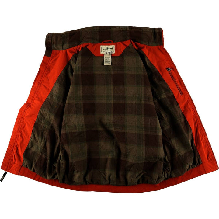 90s-00'S LLBean Nylon Jacket, Men's Size L Nylon orange type Vintage Second Hand