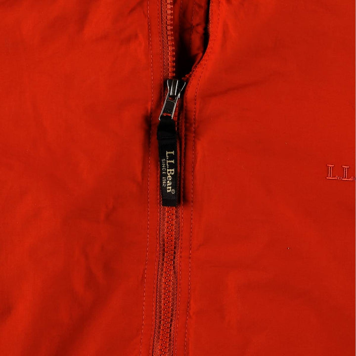 90s-00'S LLBean Nylon Jacket, Men's Size L Nylon orange type Vintage Second Hand