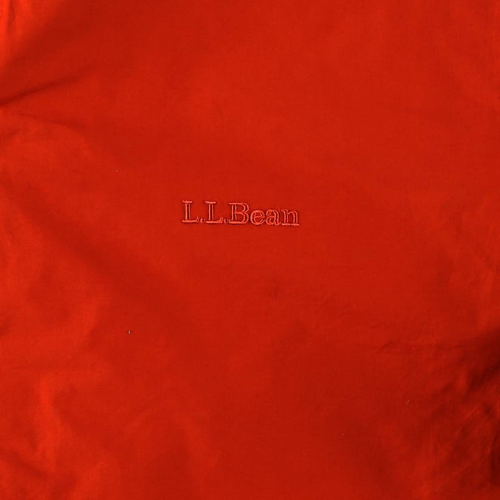 90s-00'S LLBean Nylon Jacket, Men's Size L Nylon orange type Vintage Second Hand