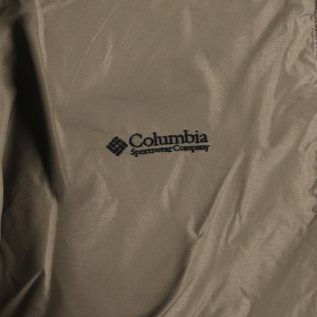 90'S Vintage Columbia Men's Padded Puffer Jacket, Size L Nylon Khaki type beige Vintage Second Hand