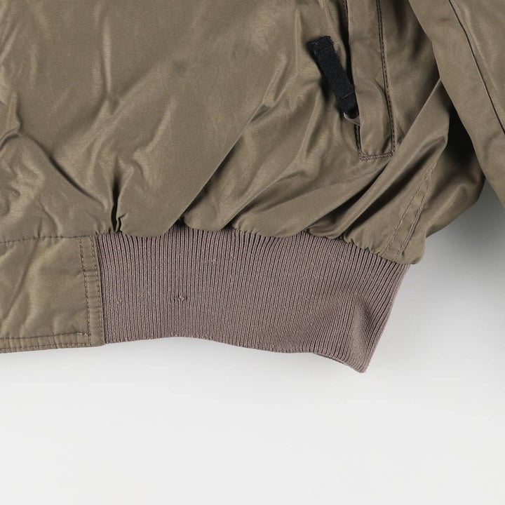 90'S Vintage Columbia Men's Padded Puffer Jacket, Size L Nylon Khaki type beige Vintage Second Hand