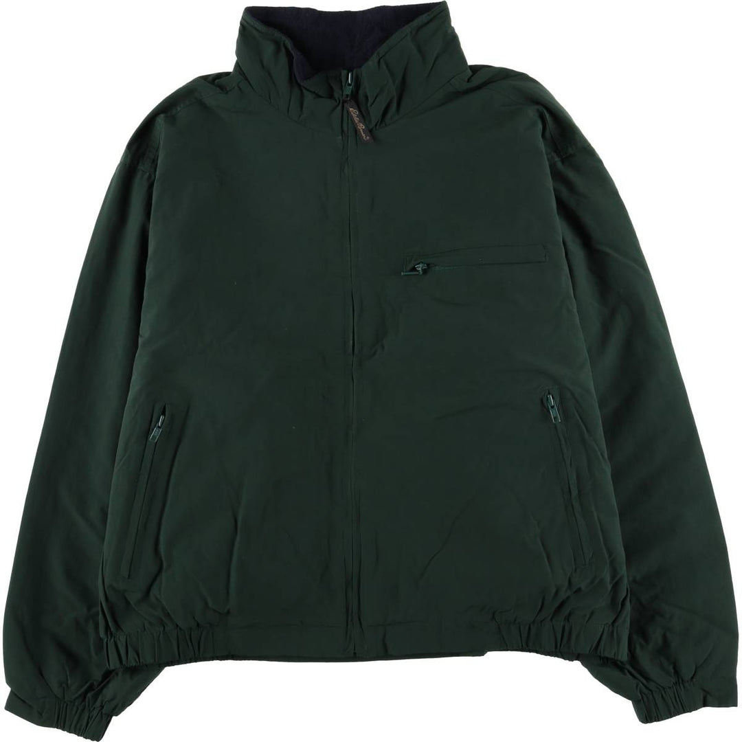 Eddie Bauer Men's Padded Puffer Jacket, Size XL Nylon Green type dark green Vintage Second Hand