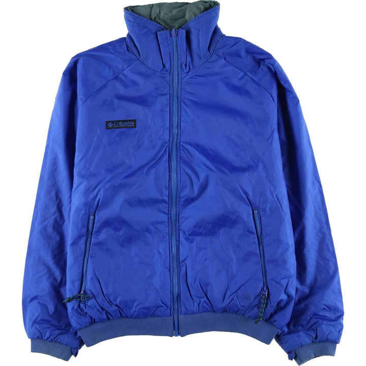90'S Vintage Columbia Reversible Padded Puffer Jacket with White Tag, Men's Size L Nylon green type Vintage Second Hand