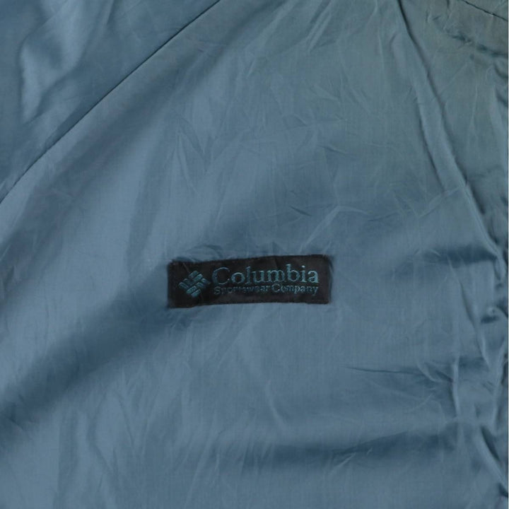 90'S Vintage Columbia Reversible Padded Puffer Jacket with White Tag, Men's Size L Nylon green type Vintage Second Hand