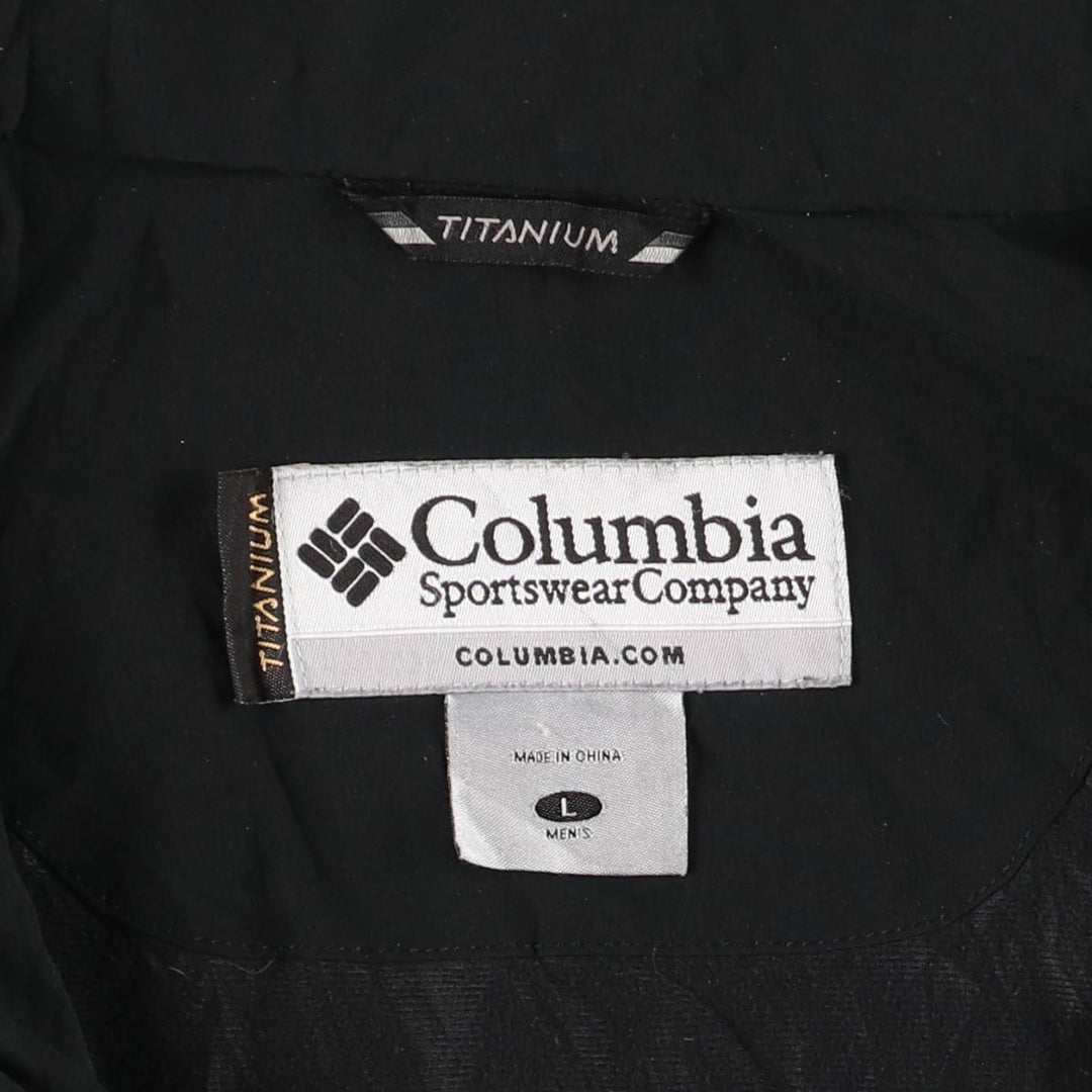 Columbia Titanium Padded Puffer Jacket, Men's Size L polyester black type Vintage Second Hand