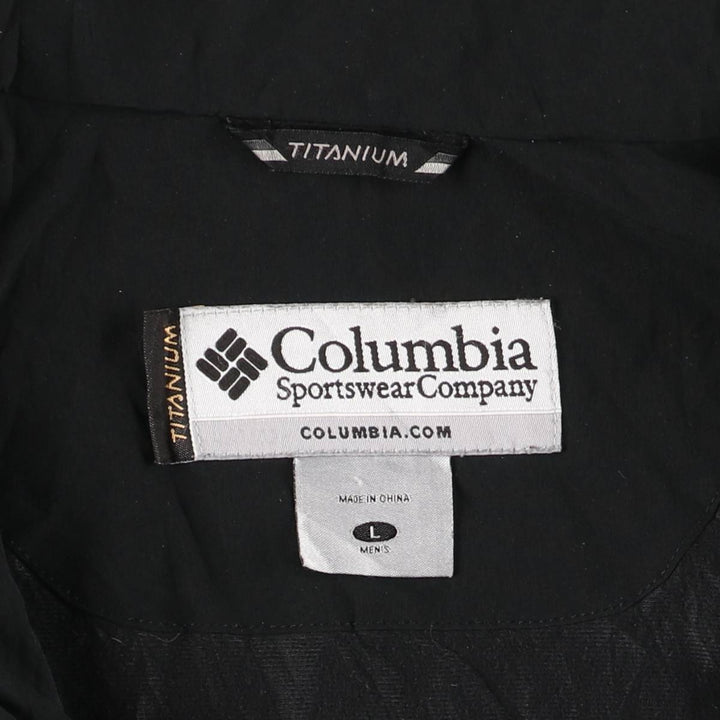 Columbia Titanium Padded Puffer Jacket, Men's Size L polyester black type Vintage Second Hand