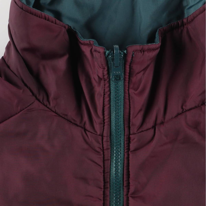 2000'S Columbia reversible padded puffer jacket, men's size XL Nylon wine-red Vintage Second Hand