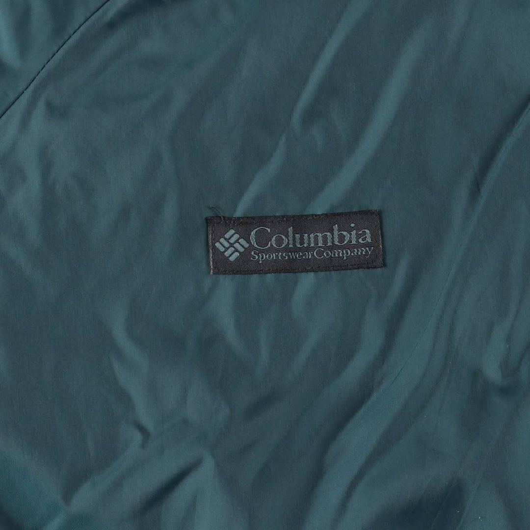 2000'S Columbia reversible padded puffer jacket, men's size XL Nylon wine-red Vintage Second Hand