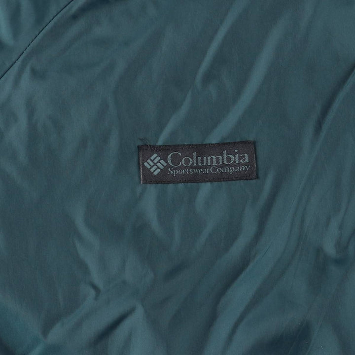 2000'S Columbia reversible padded puffer jacket, men's size XL Nylon wine-red Vintage Second Hand
