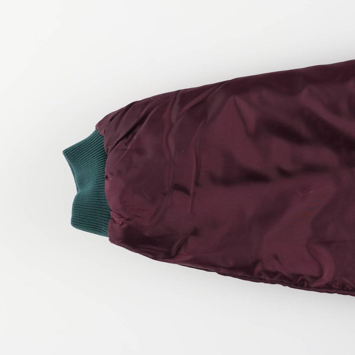 2000'S Columbia reversible padded puffer jacket, men's size XL Nylon wine-red Vintage Second Hand