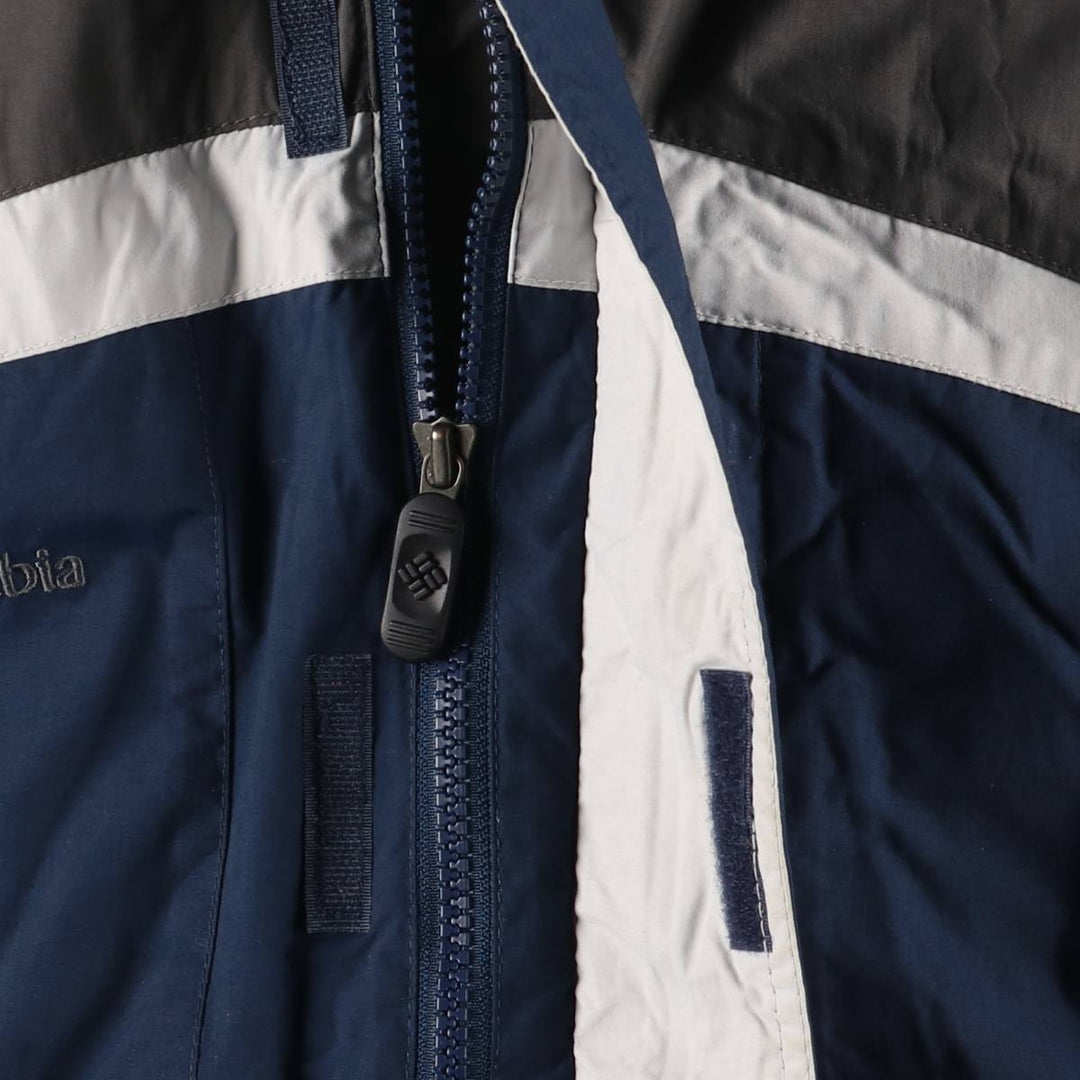 90s-00'S Columbia Padded Mountain Jacket, Shell Jacket, Puffer Jacket, Men's XL Nylon navy blue type Vintage Second Hand