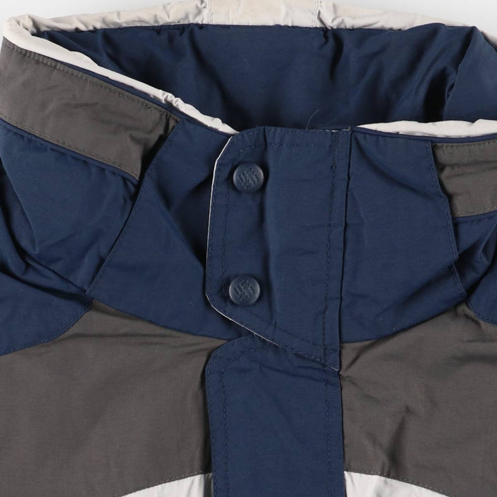 90s-00'S Columbia Padded Mountain Jacket, Shell Jacket, Puffer Jacket, Men's XL Nylon navy blue type Vintage Second Hand