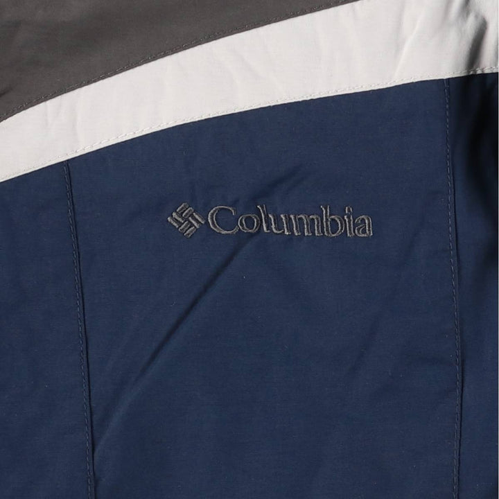 90s-00'S Columbia Padded Mountain Jacket, Shell Jacket, Puffer Jacket, Men's XL Nylon navy blue type Vintage Second Hand