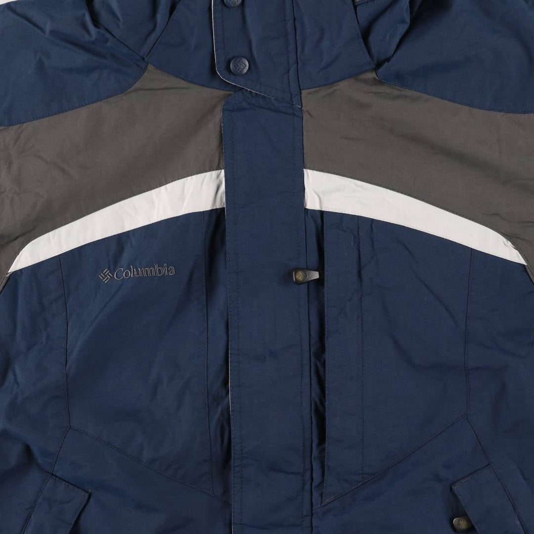 90s-00'S Columbia Padded Mountain Jacket, Shell Jacket, Puffer Jacket, Men's XL Nylon navy blue type Vintage Second Hand