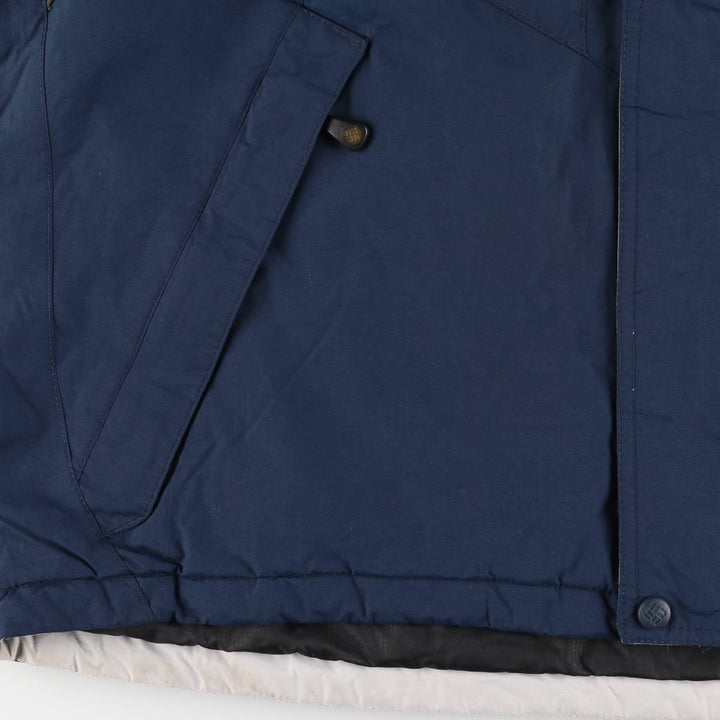 90s-00'S Columbia Padded Mountain Jacket, Shell Jacket, Puffer Jacket, Men's XL Nylon navy blue type Vintage Second Hand